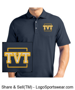 Cutter and Buck Mens Polo (Navy) Design Zoom
